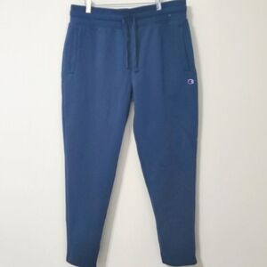 Champion Mens Sweatpant Joggers Blue Large